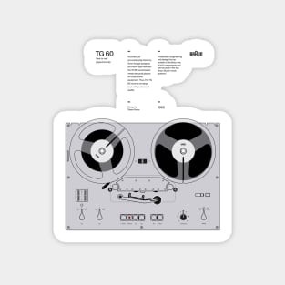 TG60 Tape Recorder Braun - Dieter Rams Design Sticker